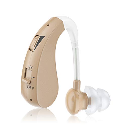 Rechargeable Digital Hearing Amplifiers, Personal Sound Amplifiers with Noise Reduction Fit Both Ears for Adults and Seniors, Hearing Aid Cleaning Kit Included